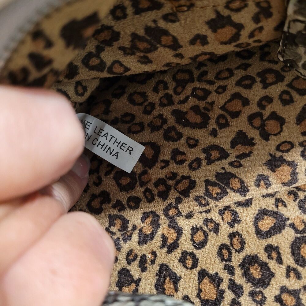 Isabella Adams Python Embossed Criss Cross Lacing… - image 11